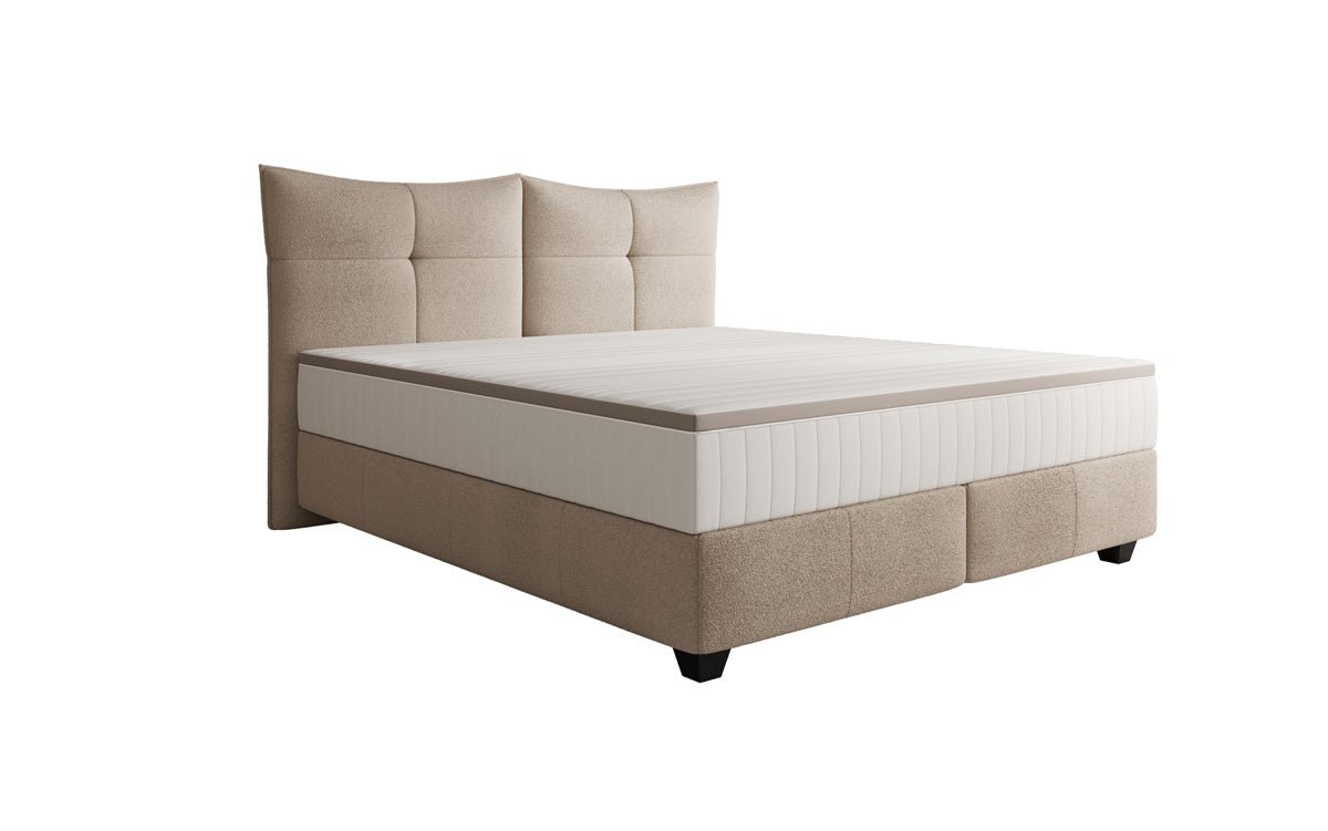 Lit boxspring Veyora en Bouclé