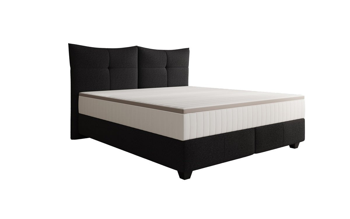 Lit boxspring Veyora en Bouclé
