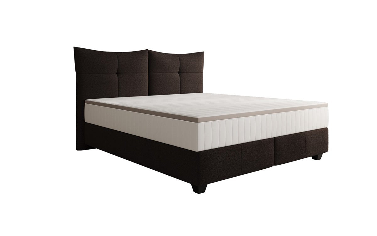 Lit boxspring Veyora en Bouclé