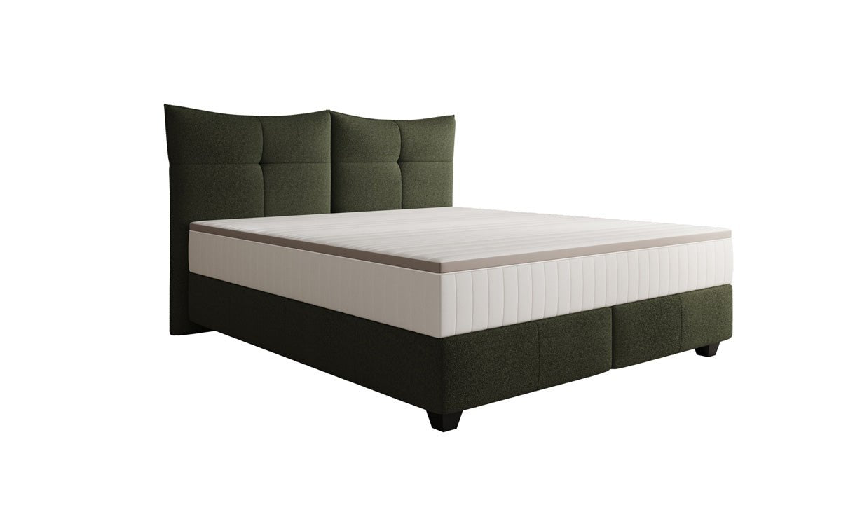 Lit boxspring Veyora en Bouclé