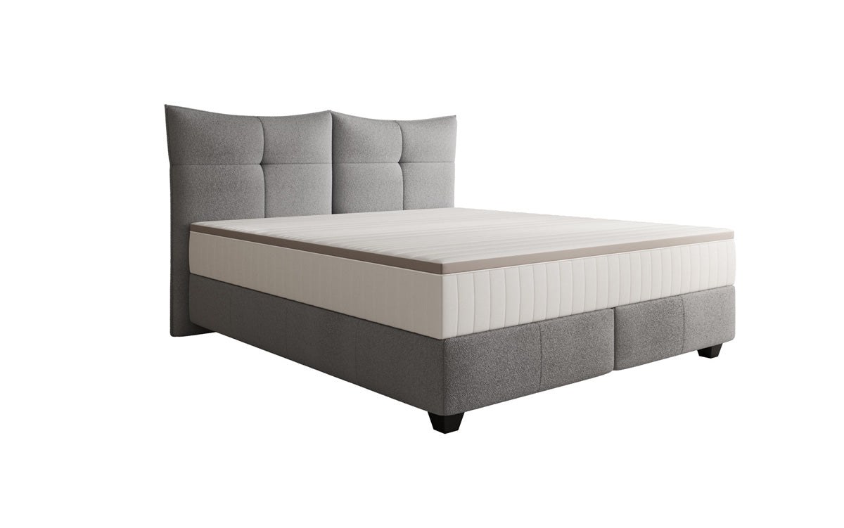 Lit boxspring Veyora en Bouclé