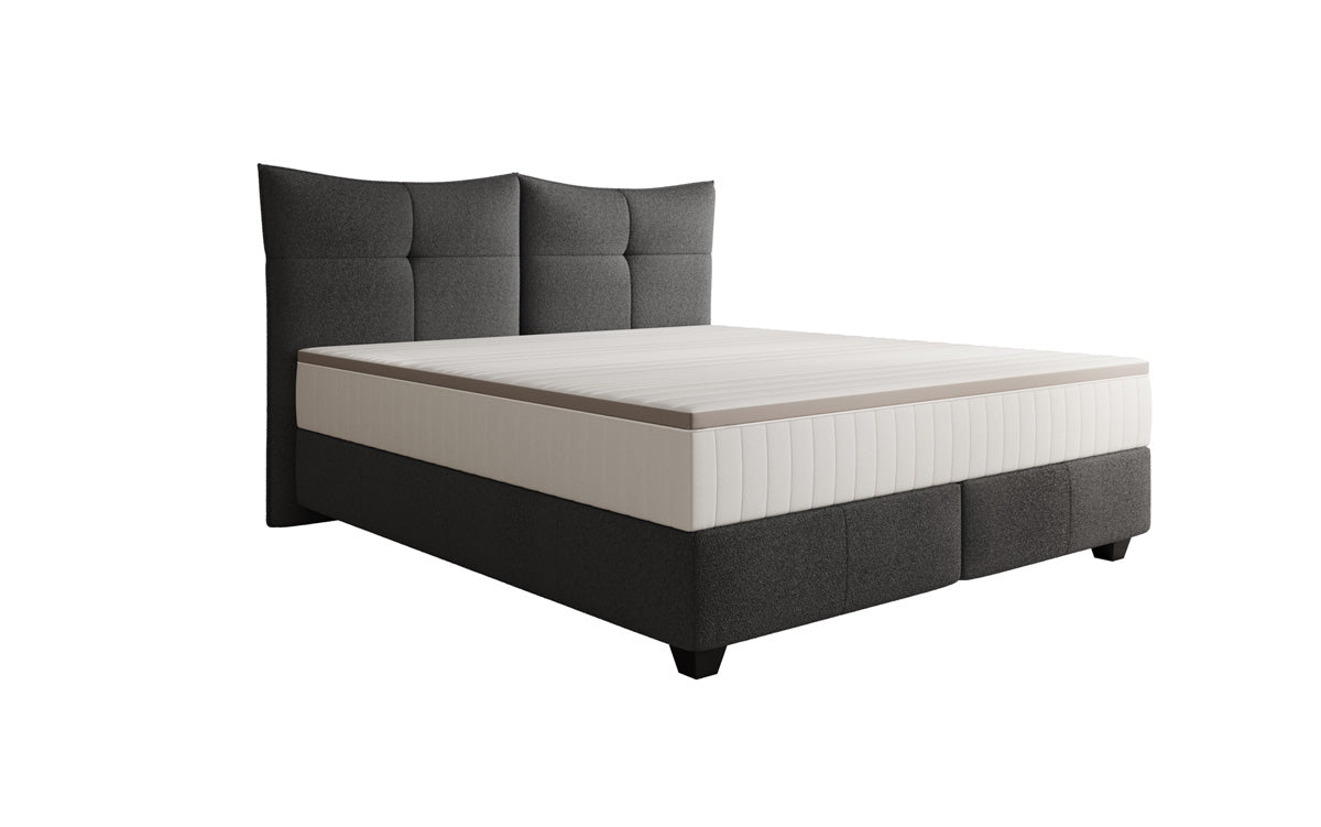 Lit boxspring Veyora en Bouclé