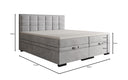 Lit boxspring Alessia avec rangement en Velours