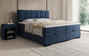 Lit boxspring Alessia avec rangement en Velours