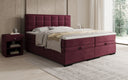 Lit boxspring Alessia avec rangement en Velours
