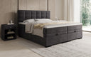 Lit boxspring Alessia avec rangement en Velours