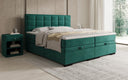Lit boxspring Alessia avec rangement en Velours