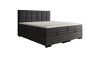 Lit boxspring Alessia avec rangement en Velours