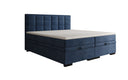 Lit boxspring Alessia avec rangement en Velours