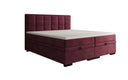 Lit boxspring Alessia avec rangement en Velours