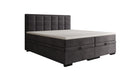 Lit boxspring Alessia avec rangement en Velours