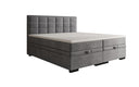 Lit boxspring Alessia avec rangement en Velours