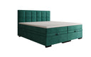 Lit boxspring Alessia avec rangement en Velours