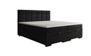 Lit boxspring Alessia avec rangement en Peluche Bouclé