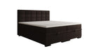 Lit boxspring Alessia avec rangement en Peluche Bouclé