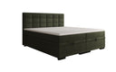 Lit boxspring Alessia avec rangement en Peluche Bouclé