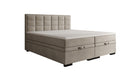 Lit boxspring Alessia avec rangement en Velours