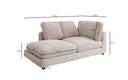 Designer Chaise Longue/Sofa Thalessa in Cord