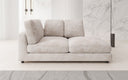 Designer Chaise Longue/Sofa Thalessa in Cord