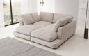 Designer Lounge-Sofa Thalessa in Cord