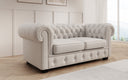 Canapé Chesterfield 2 places Royal en cuir véritable