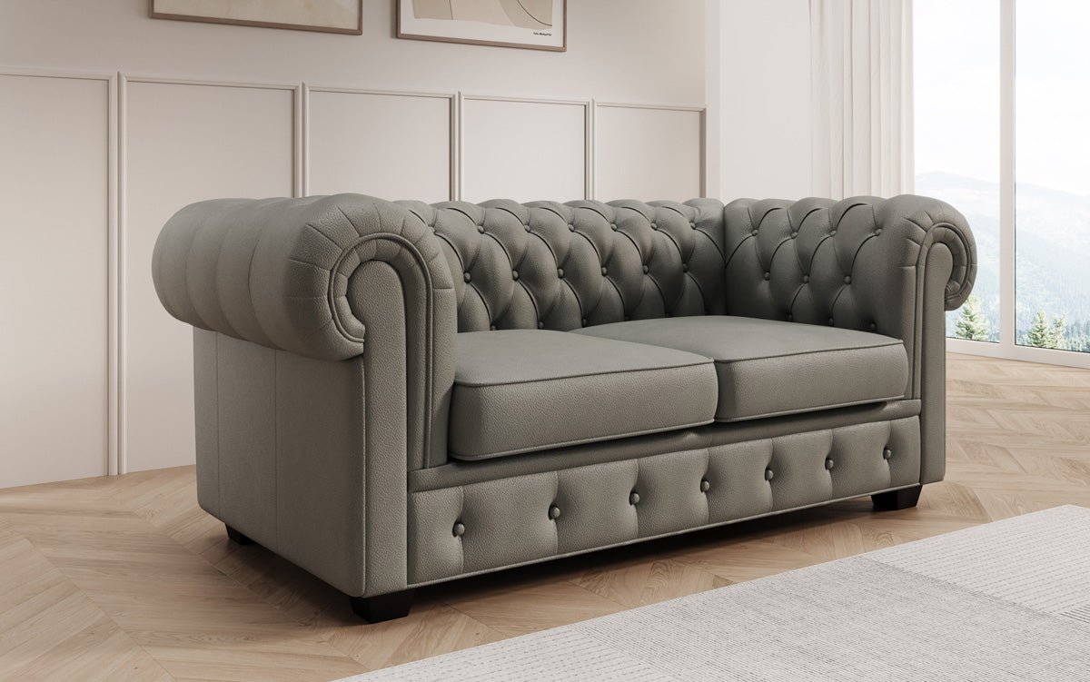 Ensemble de canapés Chesterfield Royal 3+2+1 en cuir véritable