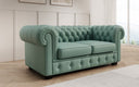 Canapé Chesterfield 2 places Royal en cuir véritable