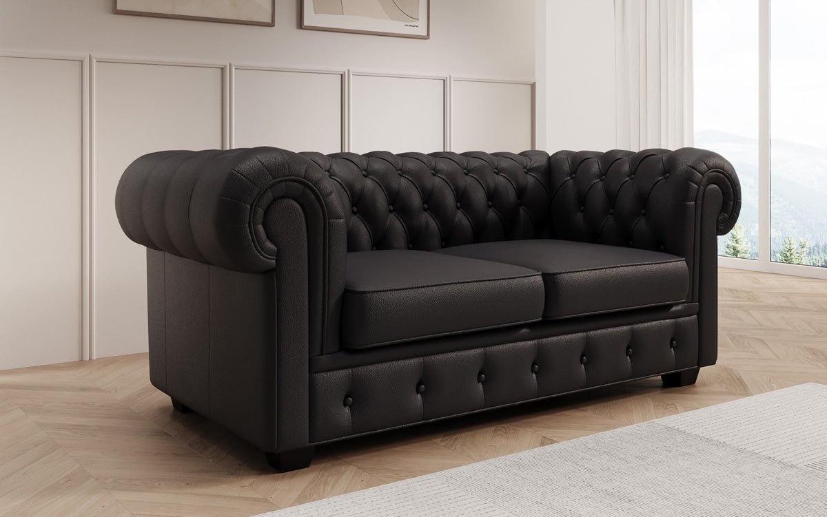 Ensemble de canapés Chesterfield Royal 3+2+1 en cuir véritable