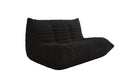 Designer 2 Sitzer Sofa Calmo in Teddy Bouclé