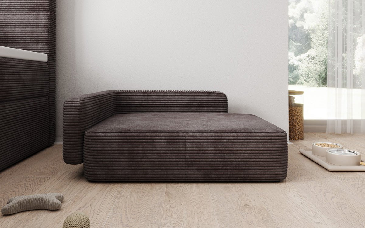 Lit pour chien BelloCouch 80 × 60 cm en Côtelé