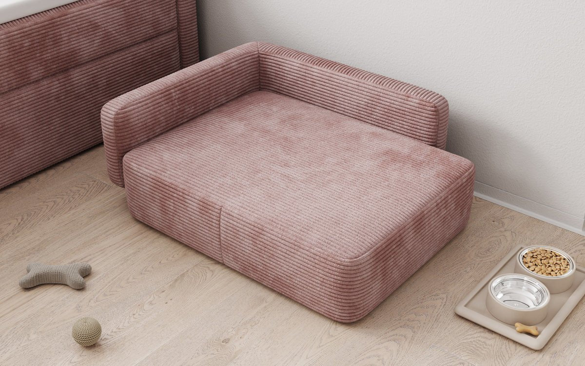 Lit pour chien BelloCouch 80 × 60 cm en Côtelé