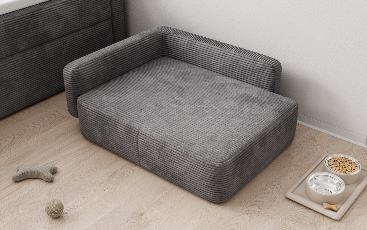 Lit pour chien BelloCouch 80 × 60 cm en Côtelé