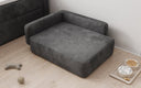 Lit pour chien BelloCouch 80 × 60 cm en Côtelé
