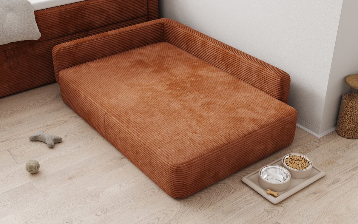 Lit pour chien BelloCouch 100 × 120 cm en Côtelé