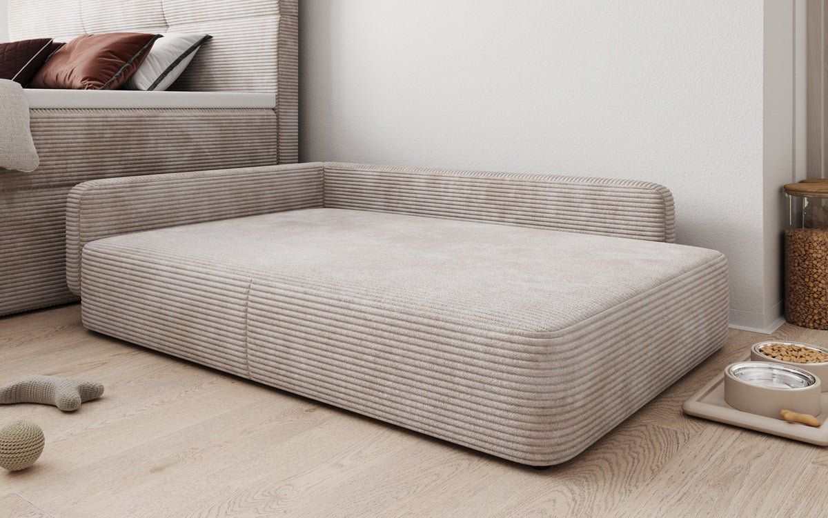 Lit pour chien BelloCouch 100 × 120 cm en Côtelé