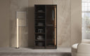 Moduro Luno – Design-Kleiderschrank mit Glasfront und LED-Innenbeleuchtung