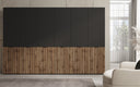 Moduro Naro Trio – Dreimoduliger Design-Kleiderschrank in Eiche Wotan