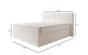 Lit boxspring Ophelia avec tiroirs en Peluche Bouclé