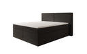 Lit boxspring Ophelia avec tiroirs en Peluche Bouclé