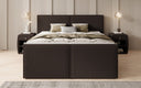 Lit boxspring Ophelia II avec rangement relevable en Peluche Bouclé
