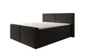 Lit boxspring Ophelia II avec rangement relevable en Peluche Bouclé