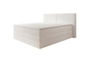 Boxspringbett Ophelia mit hochklappbarem Stauraum in Teddy Bouclé