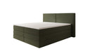 Boxspringbett Ophelia mit hochklappbarem Stauraum in Teddy Bouclé