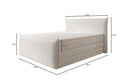 Lit boxspring Liana II avec rangement relevable en velours
