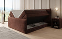 Lit boxspring Liana II avec rangement relevable en velours