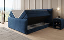 Lit boxspring Liana II avec rangement relevable en velours
