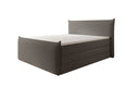 Lit boxspring Liana II avec rangement relevable en Peluche Bouclé
