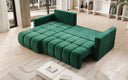 Designer Ecksofa Beatrice mit Schlaf- und Klappfunktion in Samt