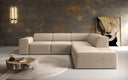 Designer Ecksofa Idiola in Teddy Bouclé