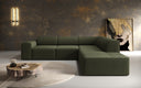 Designer Ecksofa Idiola in Teddy Bouclé